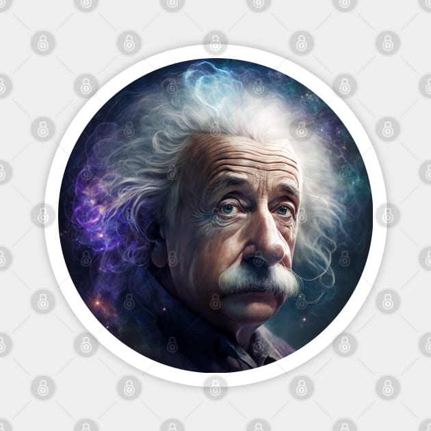 Albert Einstein E=mc2 design, Magnet by Buff Geeks Art